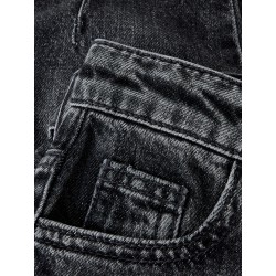 NAME IT MINI pige - Bella barrel denim jeans - Dark Grey Denim