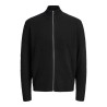 JACK & JONES Soho ollie højhals zip strikcardigan - Sort