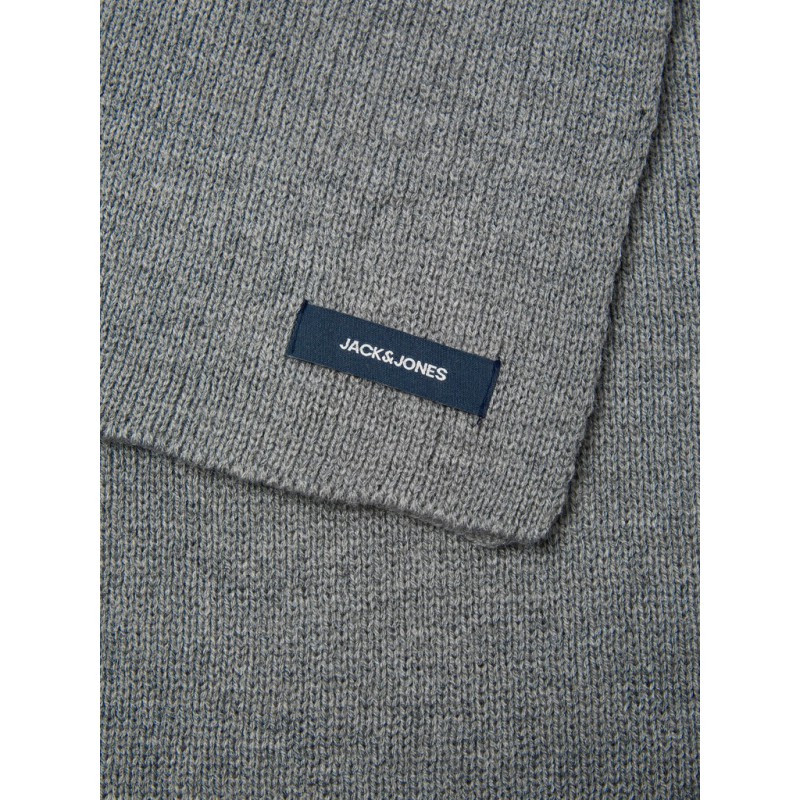 JACK & JONES Dna strik tørklæde - Grey Melange