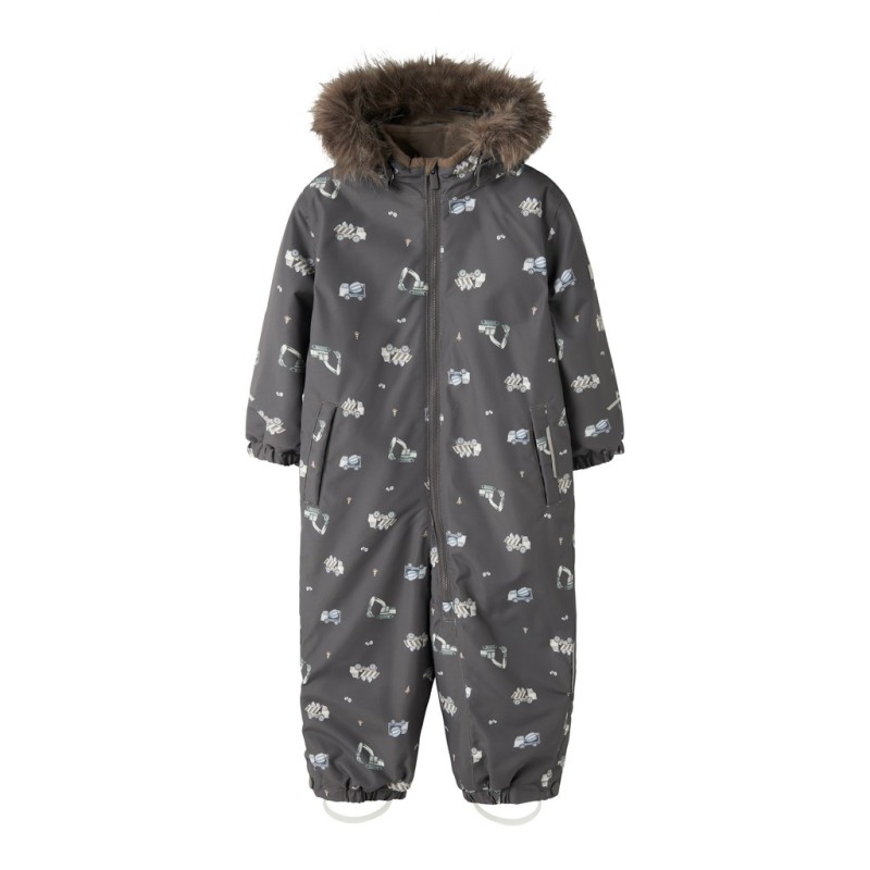 NAME IT MINI dreng - Snow flyverdragt - Blackened Pearl