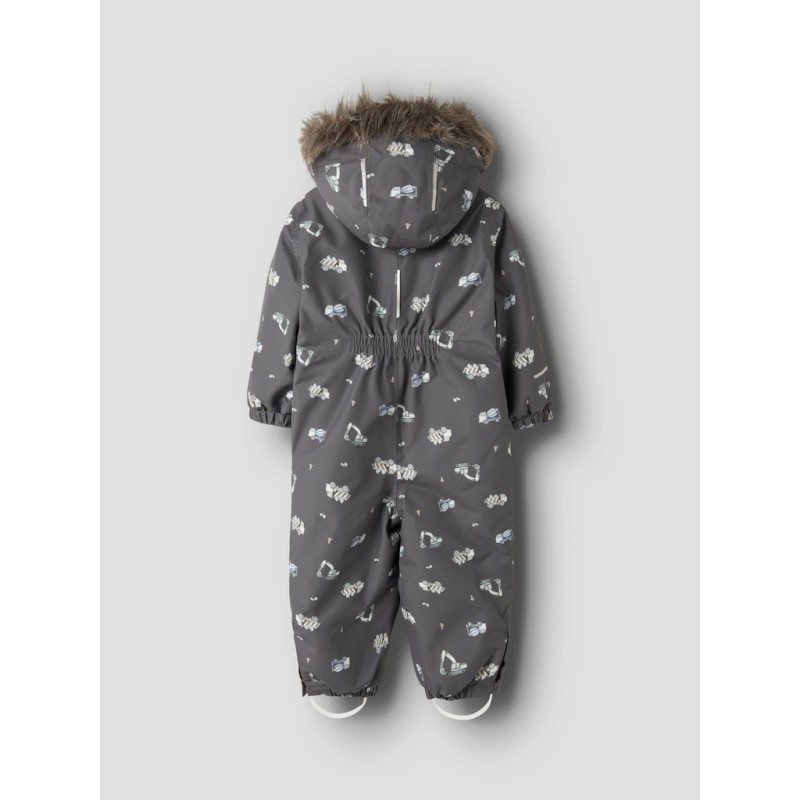 NAME IT MINI dreng - Snow flyverdragt - Blackened Pearl