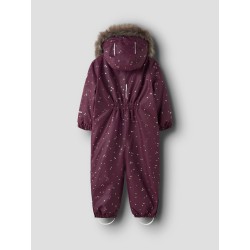 NAME IT MINI pige - Snow glitter flyverdragt - Fig