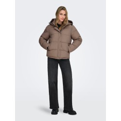 ONLY Ann premium pufferjakke - Taupe Gray