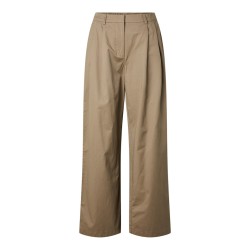 PIECES Pam high waist wide leg bukser - Greige