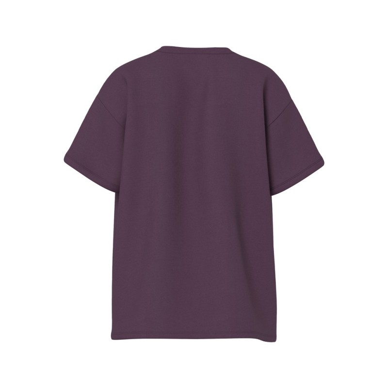 PIECES Skylar kortærmet oversized T-shirt - Plum Perfect