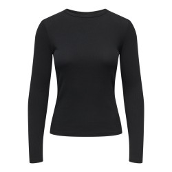 JDY Lucky langærmet bluse - Black