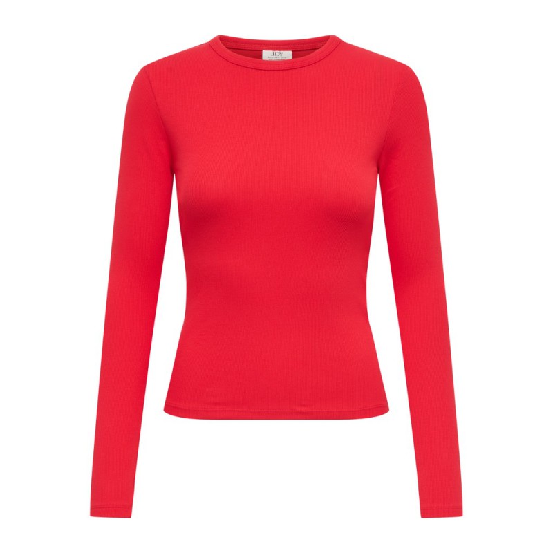 JDY Lucky langærmet bluse - Racing Red