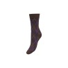JDY Glima argyle strømper - Coffee Bean