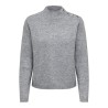 JDY Super life button striktrøje - Medium Grey Melange