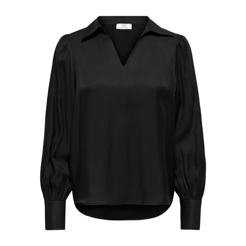 JDY Fia langærmet bluse - Black