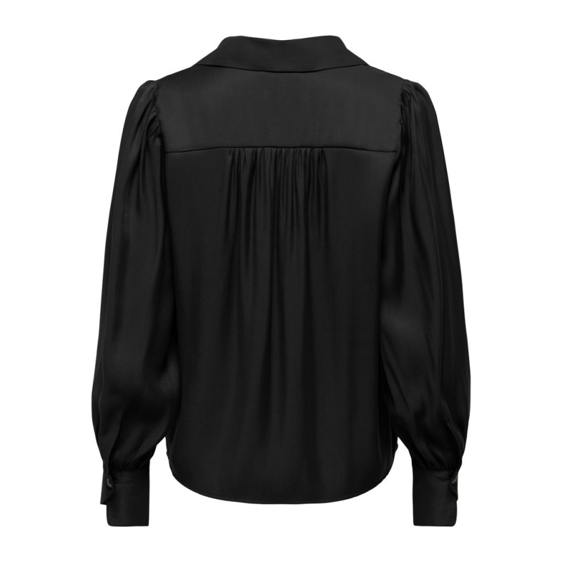 JDY Fia langærmet bluse - Black