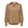 JDY Fia langærmet bluse - Sepia