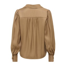 JDY Fia langærmet bluse - Sepia