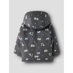 NAME IT MINI dreng - Snow jakke - Blackened Pearl