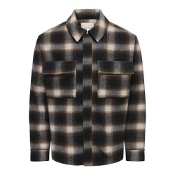 ONLY & SONS Aulo zip overshirt - Jet Black