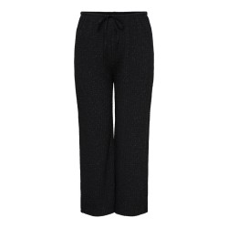 ONLY CARMAKOMA Milla wide bukser - Black / Silver Glitter