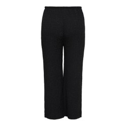 ONLY CARMAKOMA Milla wide bukser - Black / Silver Glitter