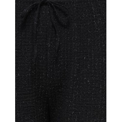 ONLY CARMAKOMA Milla wide bukser - Black / Silver Glitter