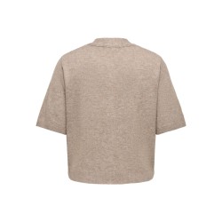 ONLY CARMAKOMA Lana scarf detail strikcardigan - Taupe Gray