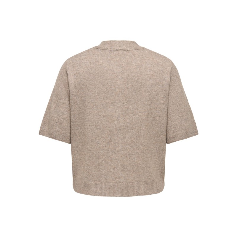 ONLY CARMAKOMA Lana scarf detail strikcardigan - Taupe Gray