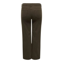 ONLY CARMAKOMA Willy high waist wide denim jeans - Dark Brown Denim