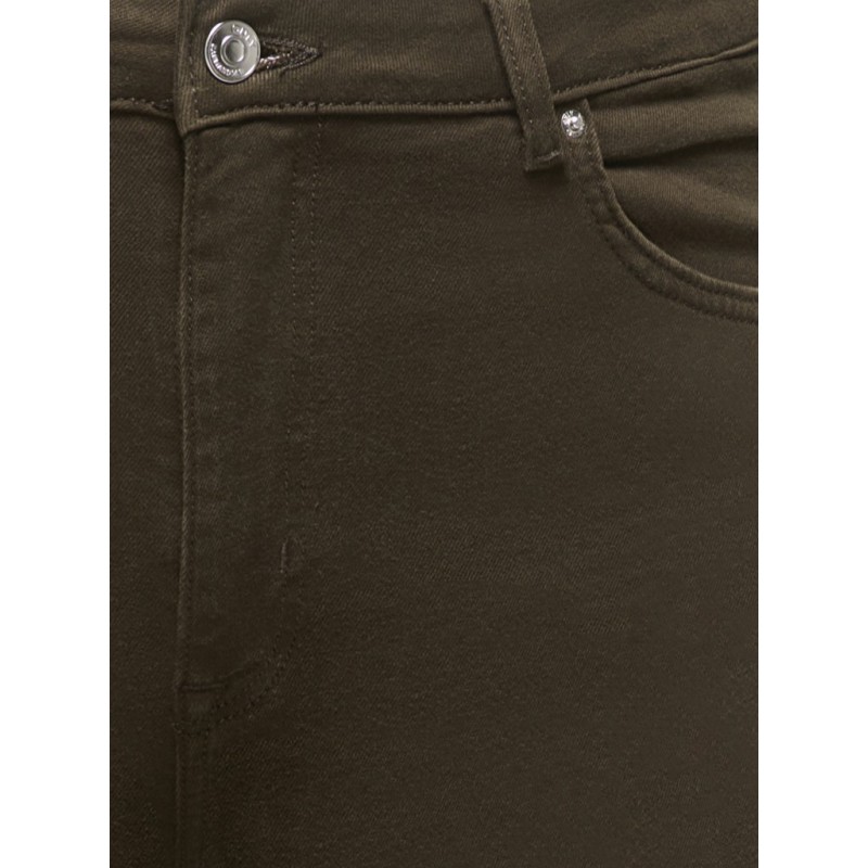 ONLY CARMAKOMA Willy high waist wide denim jeans - Dark Brown Denim