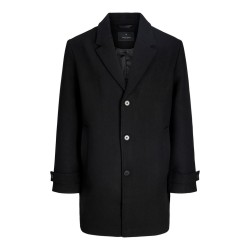 JACK & JONES PLUS Blawalter uldfrakke - Black