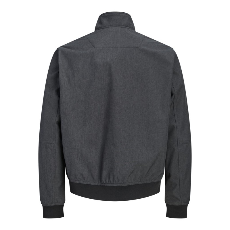 JACK & JONES Liam softshell bomberjakke - Dark Grey Melange