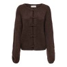 JDY Dinea langærmet strikcardigan - Chocolate Brown
