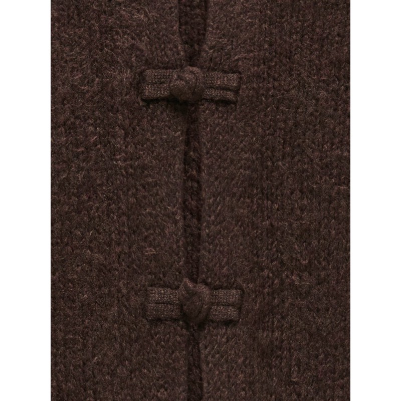 JDY Dinea langærmet strikcardigan - Chocolate Brown
