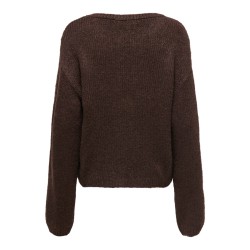 JDY Dinea langærmet strikcardigan - Chocolate Brown