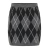 JDY Bianka high waist striknederdel - Dark Grey Melange