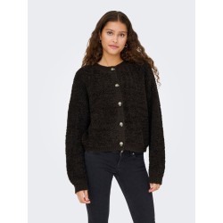 JDY Eira life strikcardigan - Chocolate Torte