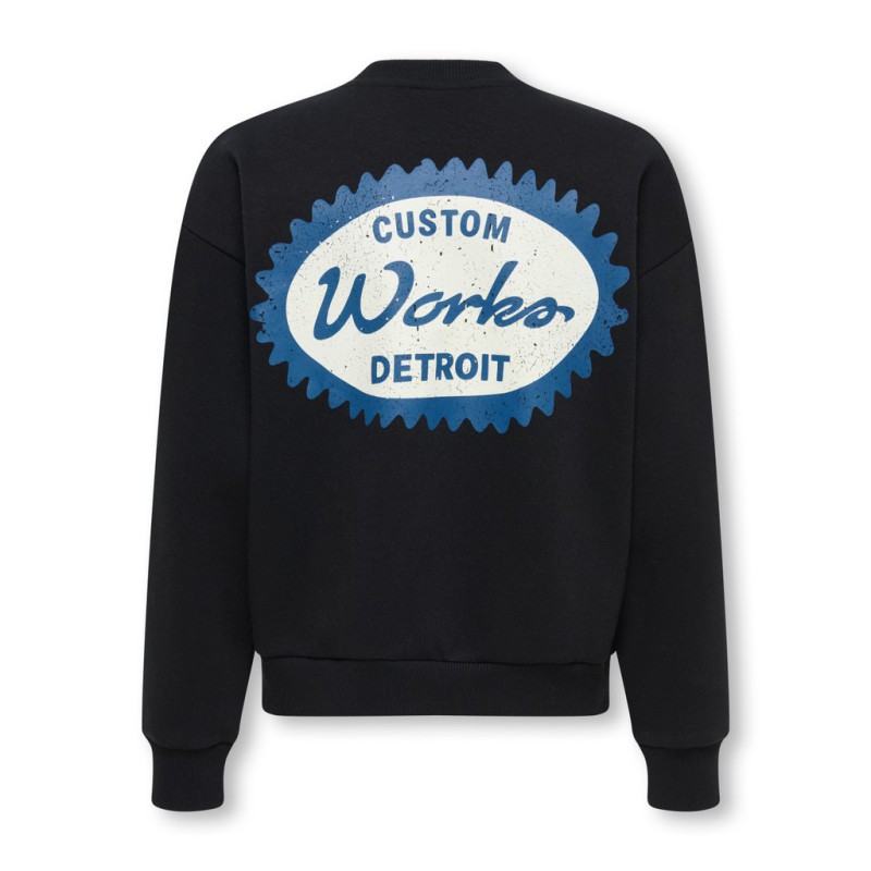 KIDS ONLY Ceres union langærmet sweatshirt - Black
