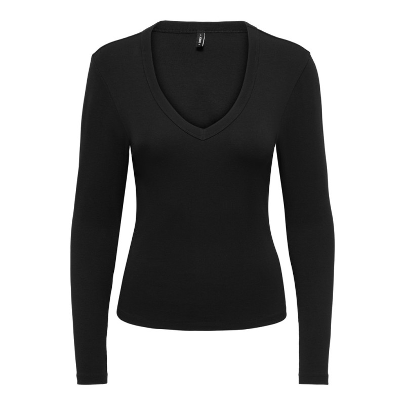 ONLY Riley langærmet bluse - Black