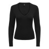 ONLY Riley langærmet bluse - Black