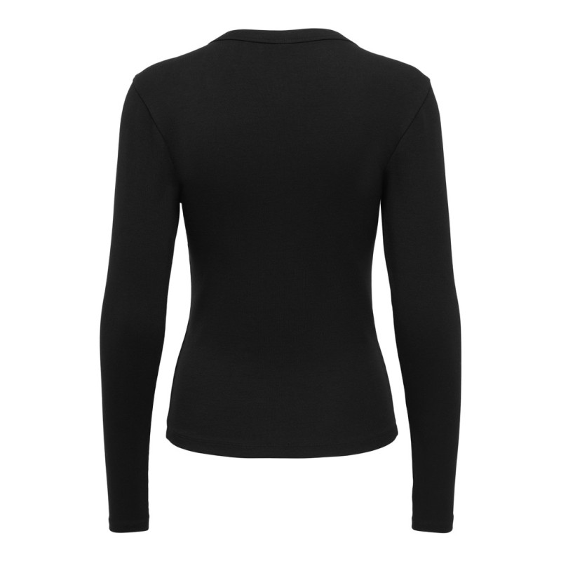 ONLY Riley langærmet bluse - Black