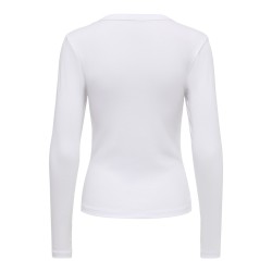 ONLY Riley langærmet bluse - Cloud Dancer