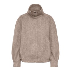 ONLY Asta high collar bomberjakke - Simply Taupe / Melange