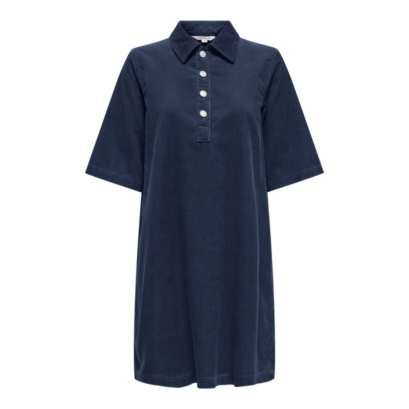 ONLY Gry-Nessa fløjlskjole - Navy Blazer