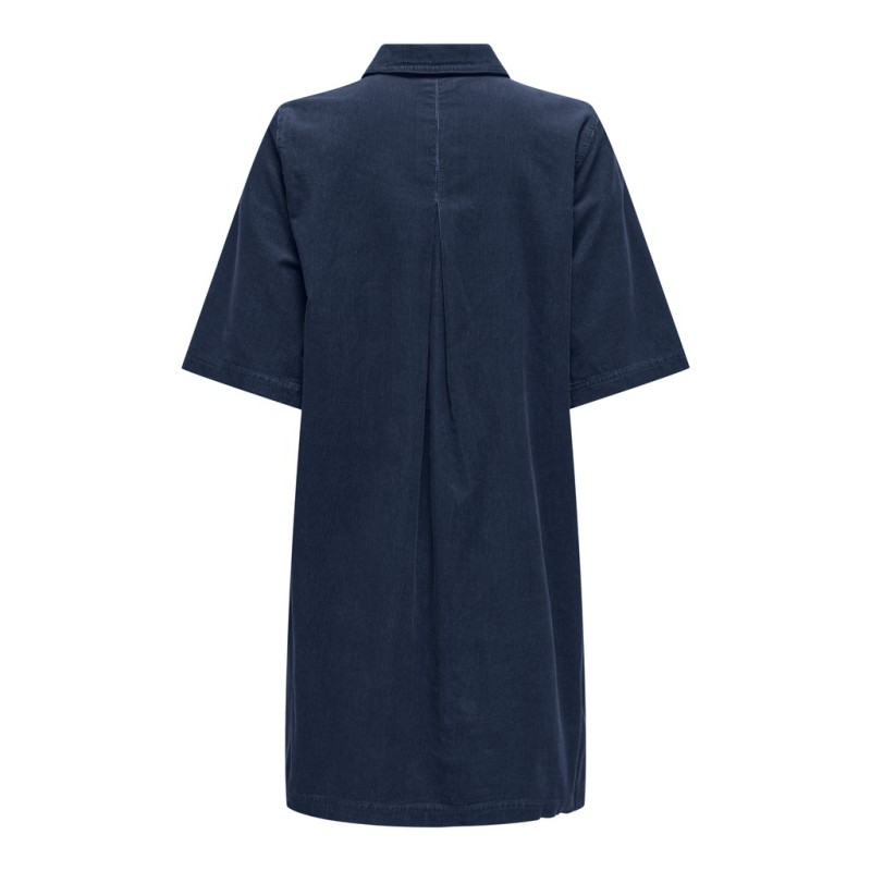 ONLY Gry-Nessa fløjlskjole - Navy Blazer
