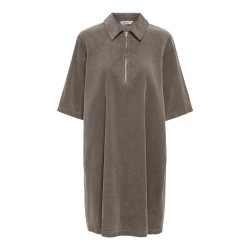 ONLY Nessa zip fløjlskjole - Falcon