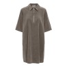 ONLY Nessa zip fløjlskjole - Falcon