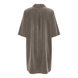 ONLY Nessa zip fløjlskjole - Falcon