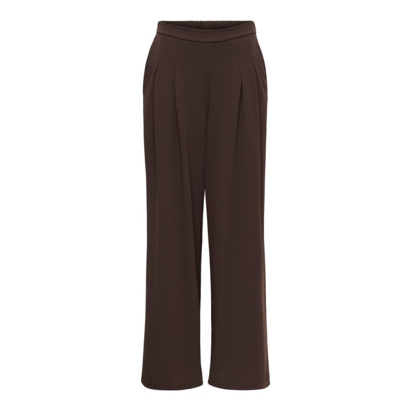ONLY Bang pleat wide bukser - Coffee Bean