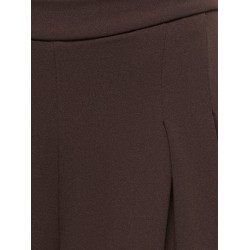 ONLY Bang pleat wide bukser - Coffee Bean