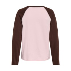 JDY Jeanett raglan contrast bluse - Chalk Pink