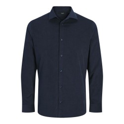 JACK & JONES PLUS Blaparker langærmet fløjlsskjorte - Night Sky