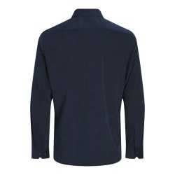 JACK & JONES PLUS Blaparker langærmet fløjlsskjorte - Night Sky