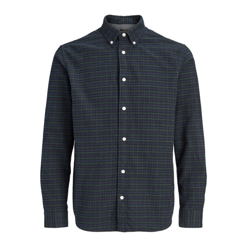 JACK & JONES PLUS Stanley flannel langærmet skjorte - Scarab